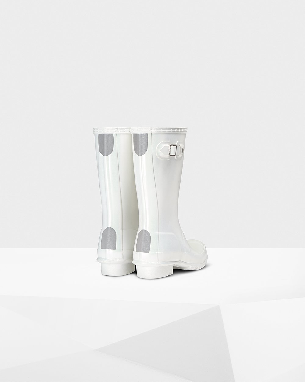 Kids Hunter Original Big Nebula | Rain Boots Silver | NZ-26789-PEAK